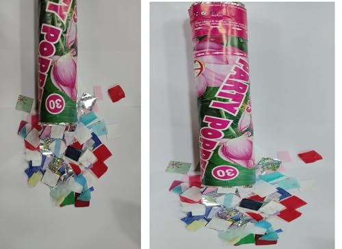 Image of Crave Party Poppers - Confetti Poppers for Birthday, Bachelor, Anniversary & More (4 Pack, 30cm)