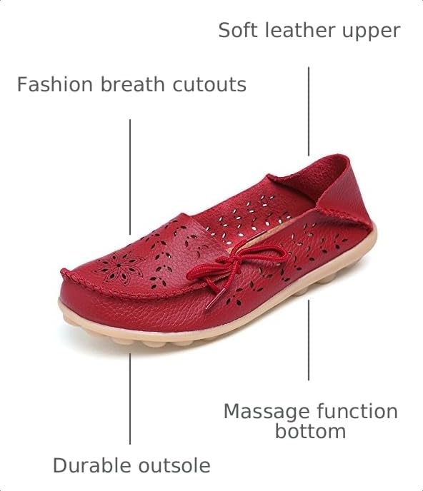 Image of VenusCelia Women's Breathable Comfort Walking Office Flat Loafer