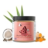 kin+kind Hip+Joint Supplement Dogs & Cats - Vet Formulated Natural Formula with Organic Turmeric, Black Pepper and Coconut- Made in USA - 4 oz (Medium)