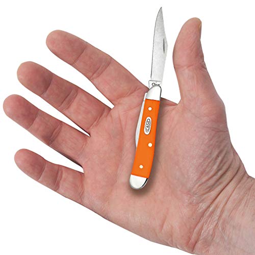 Image of Case WR XX Pocket Knife Orange Synthetic Peanut Item #80504 - (4220 SS) - Length Closed: 2 7 /8 Inches