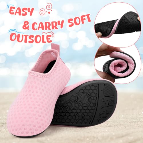 Image of Kids Boys Girls Swim Water Shoes, Toddler Kids Swim Water Shoes Non-Slip Quick Dry Beach Shoes,Barefoot Sports Shoes Aqua Socks for Beach Outdoor Sports