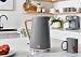 Swan SK14610WGRYN Nordic Jug Kettle, Wood Effect, Soft Touch, 1.7L 3KW, Matte Slate Grey