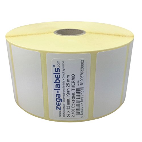 Thermo Etiketten auf Rolle - 102 x 152 mm - 950 Stück je Rolle - Kern