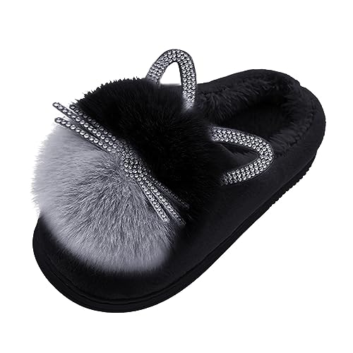 Toddler Slippers Boys Girls House Shoes Warm Kids Cute Cat Slippers Slip on Fuzzy Cozy Walking Shoes Indoor/Outdoor2