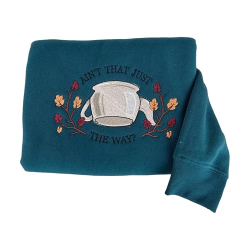 Embroidered Sweatshirt Fit for Pottsfield Harvest Festival – Compatibility with Over the Garden Wall Inspired Sweatshirts Hoodie,Cozy Halloween Embroidery Gift,Ain’t That Just The Way Top Multi2