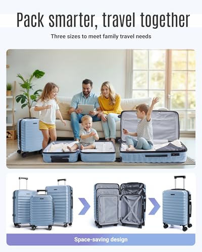 LIGHT FLIGHT 3 Piece Suitcase Set