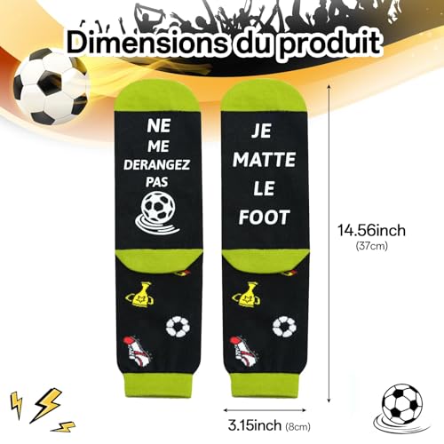 Chaussettes Homme Humour Cadeau Foot Humoristiques Personnalisées Rigolotes – vue 4