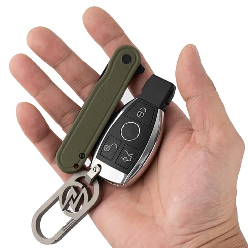Image of OLITANS G040 Pocket Knife, 2.75'' D2 Steel Blade G10 handle, Small EDC Knife with Pocket Clip for Men Women, 2.1oz