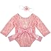 Camidy Baby-Foto-Requisiten, Neugeborenen-Spitzen-Strampler, Stirnband, Outfits für Kleinkinder, Mädchen, Fotoshooting-Kostüm