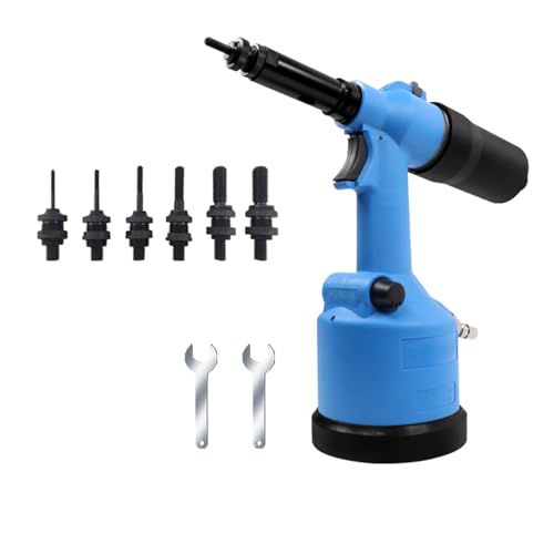 Set di pinze per rivetti pneumatici, pistola idraulica pneumatica con punta M3-M12, corsa regolabile da 7 mm, per industria e edilizia