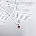 NewZenro Dainty Safety Pin With Colorful Heart Charm Silver Plated Choker Necklace for Women Teen Cubic Zirconia Love Paper Clip Pendant Necklaces Adjustbale Chain Fashion Y2K Jewlery (Red CZ)