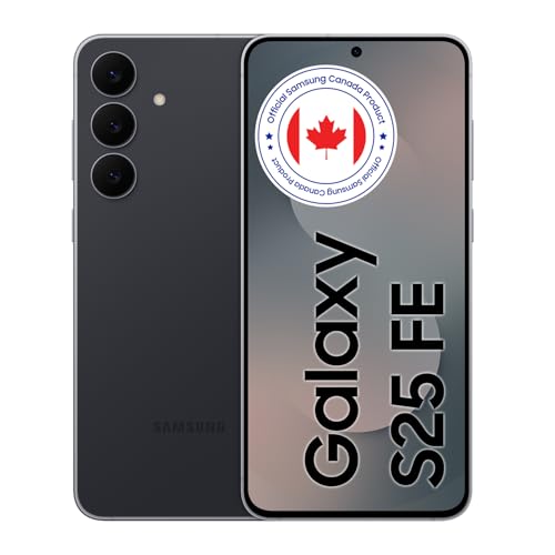 Samsung Galaxy S25 FE (CAD Version & Warranty) - Jet Black, 128GB, Galaxy AI, 6.7" AMOLED 2X Display, 50MP