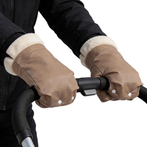 Guantes para carriola con forro polar caliente para paseos en cochecito de invierno 7