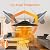 TRUSTECH Hanging Patio Heater, 1500W Infrared Heater for Outdoors/Indoors, 3s Fast Heating, Quiet, IP34 Waterproof, Adjustable Chain, Ceiling Heater for Home/Garage/Balcony