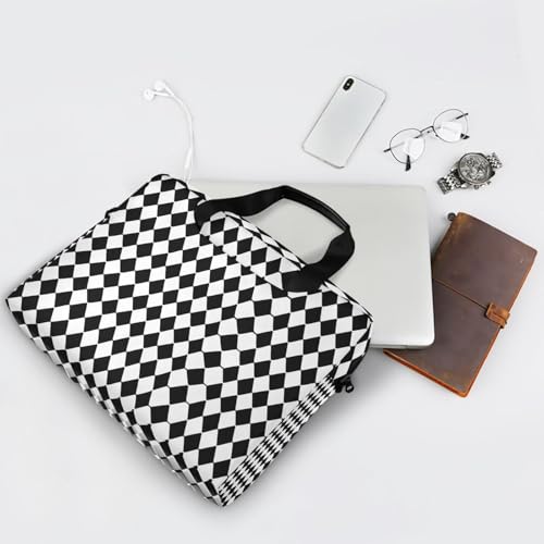 Maletín para portátil con diseño blanco y negro 13-15.6 pulg miniatura 7