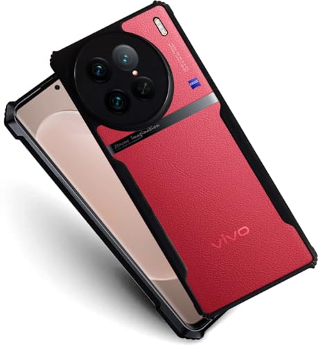 Image of AIBEX Crystal Clear Back Cover Case for Vivo X90 Pro 5G | 360 Degree Protection | Shock Proof Design | Transparent Back Cover Case (PC & TPU, Black Bumper)