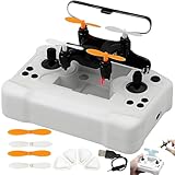 All-Ages Mini Drone with Easy Stunt Flights & 360° Tricks, All-Ages Mini Drohne für Kinder, RC Drone mit Höhenhalt, Quadrocopter für Kinder und Anfänger (#A)