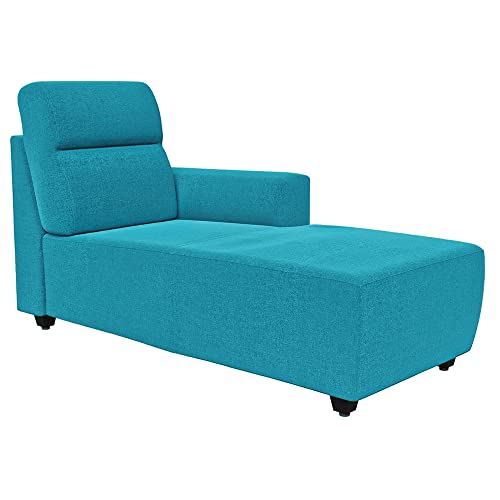 Image of Wakefit Sofa Set | 3 Year Warranty | 3 Seater Sofa for Living Room, Wooden 3 Seater + Right Aligned - Belize(Malphino : Malibu Green)