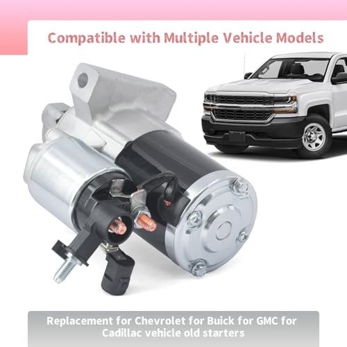 Esttlamer 12736813 Starter Motor Assembly Replacement for Chevrolet for Buick for GMC for Cadillac Vehicles Parts