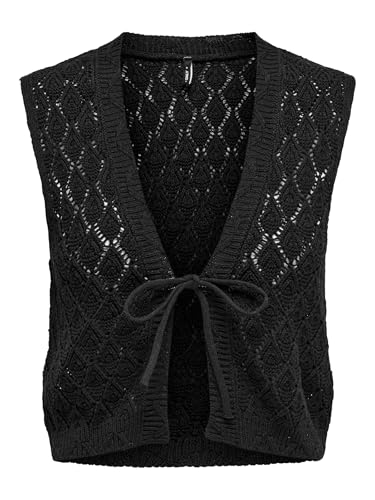 Photo de ONLY Onlchili S/L String Cardigan KNT Nca, Noir, M Femme