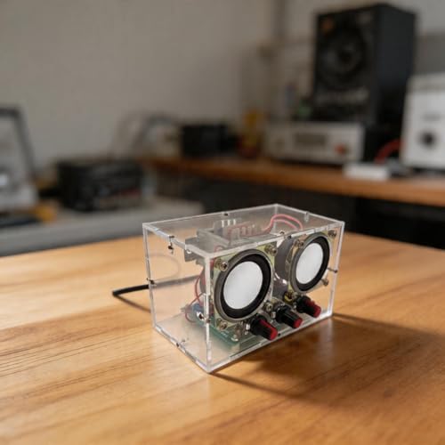 Estuche transparente de electrónica de 12 V para kit DIY escolar 6