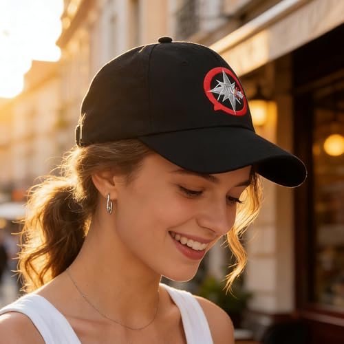 Gorra ajustable color negro unisex cómodo y estilizado miniatura 7