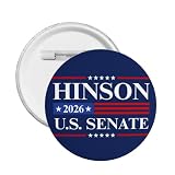 Ashley Hinson 2026 button pin Hinson For Iowa Us Senator 1 Pcs Pinback Buttons Round Badge