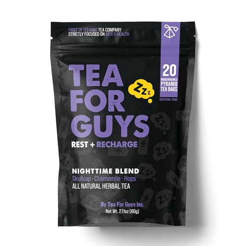For Guys: Nighttime Blend&ndash; Strong Herbal Night Blend For Calm, Reset, And Deep Rest | &ndash; 20 Biodegradable Tea Bags