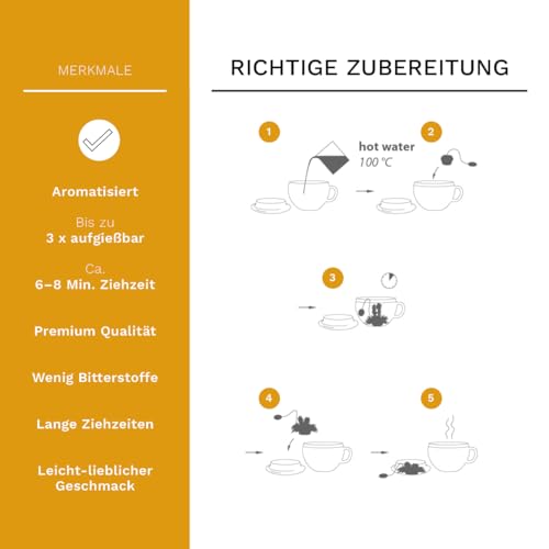 Creano Teeblumen 36 Teekugeln im Tassenformat, Teelini weißer Tee Großpackung, Erblühtee im Bulkpack, Teerosen, Blooming Tea, Flowering Tea