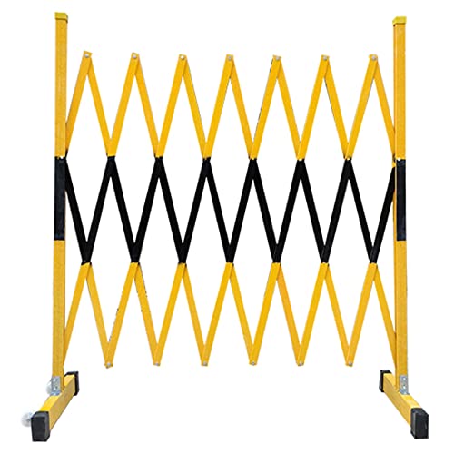 Barrière de circulation pliable jaune et noir extensible de 2m pour route - 2