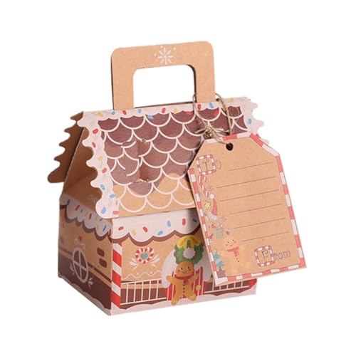 Boîtes à biscuits de Noël avec poignées emballage carton pour biscuits et confiseries
