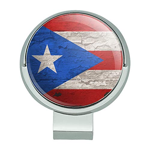 Graphics & More Puerto Rico Flag Golf Hat Clip with Magnet