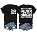 yeltuir Proud Father of A Few Dumbass Kids Shirt Christmas Dad Tshirt Cool Dads Club Tee Men Black