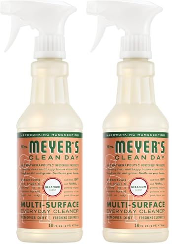Image of MRS. MEYER'S CLEANDAY All-Purpose Cleaner Spray, Geranium, 16 fl. oz (Pack of 2)