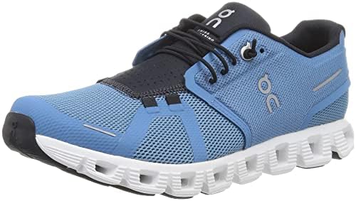 ON Men's Cloud 5 Sneakers, Black/White, 12