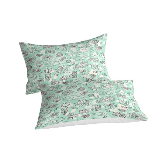 Housse de couette tulipe en microfibre premium et fermeture éclair - 6