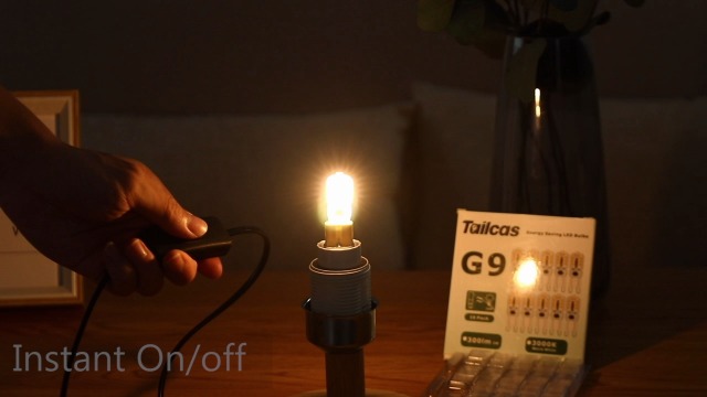 Tailcas G9 LED Light Bulbs 3W, (Equivalent 30W Halogen Bulb) Mini Led Lamp Warm White 360 Degree 300LM 3000K AC/DC 220-240V for Lighting Decor, Chandelier Home (10 Packs)