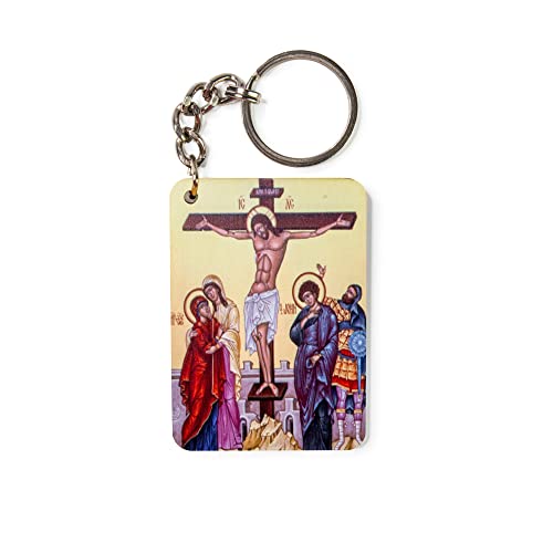 Byzantine Crucifixion Of Jesus Keychain