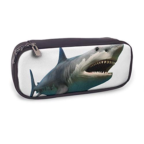 ペンケース 大容量 筆箱 さめ サメ Shark シンプル 多機能 化粧ポーチ おしゃれ 高校生 可愛い 便利 プレゼント 会社 通勤 女 男 BOLACO