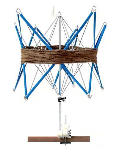 Umbrella-Style Yarn Swift, Adjustable Foldable Holder