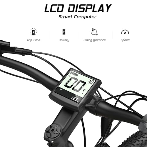 cysum Speedy Electric Bike, 29'' E-Mountain Bike with 48v 672Wh Lithium Battery, Range 100 km, Torque 75 Nm, 25 km/h, Hydraulic Disc Brake,E-MTB E-bike for Adults Men Women (Green) - Image 5