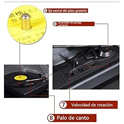 Tourne-Disque, Gramophone, Tourne-Disque Bluetooth à Trois Vitesses 18/25/30 cm Tourne-Disque Vinyle Vintage avec S… - Les Beatles, Paul McCartney, John Lennon, RIngo Starr, George Harrison Tourne-Disque, Gramophone, Tourne-Disque Bluetooth à Trois Vitesses 18/25/30 cm Tourne-Disque Vinyle Vintage avec S… – Image 6