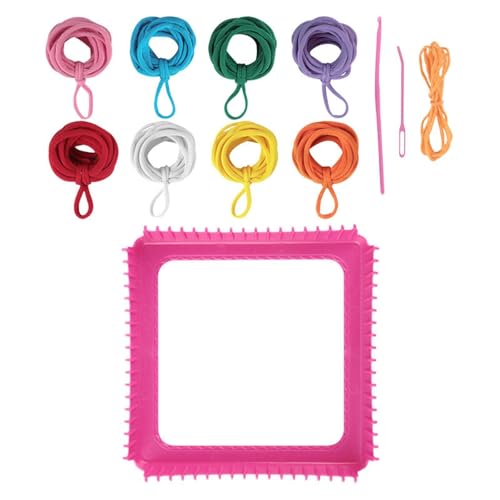Fancyes Weaving Loom Kit Toys, Potholder Loops Making Kits, Birthday Gifts to Make Pot Holders DIY Sewing Craft for Beginners, 8 Colors
