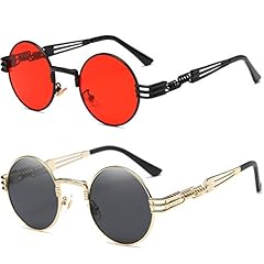 Two Pairs Pack Black Lens+red Lens
