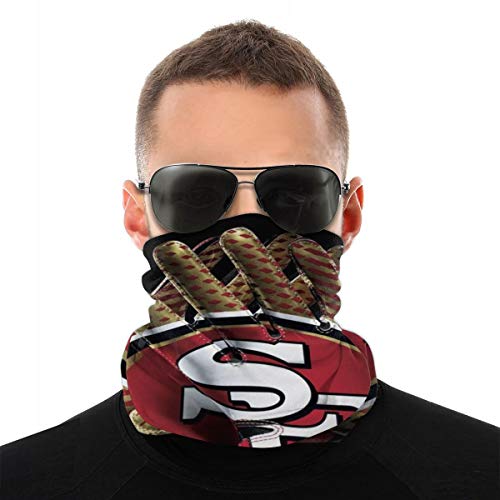 Face Mask Bandanas for Men & Women, Football Team San Francisco 49ers Multifunction