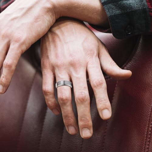 3PCS Wedding Rings for Him and Her,Promise Rings for Couples,Mens Tungsten Wedding Bands & White Gold Plated 2.5CT Bridal Set with Princess-cut Cubic Zirconia, Solitaire, Infinity Knot Engagement Ring, Promise Rings Couples4