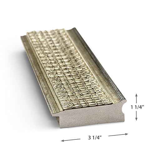 Frame My TV Deco TV Frames - Gatsby Silver Smart Frame Compatible ONLY with Samsung The Frame TV and Pro (Fits 2021-2025, 65