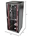 Sysracks 27U Wall Mount Server Rack Cabinet, 19” Locking Network Rack, 24” Deep, Glass Door, with Fan, PDU and Shelf