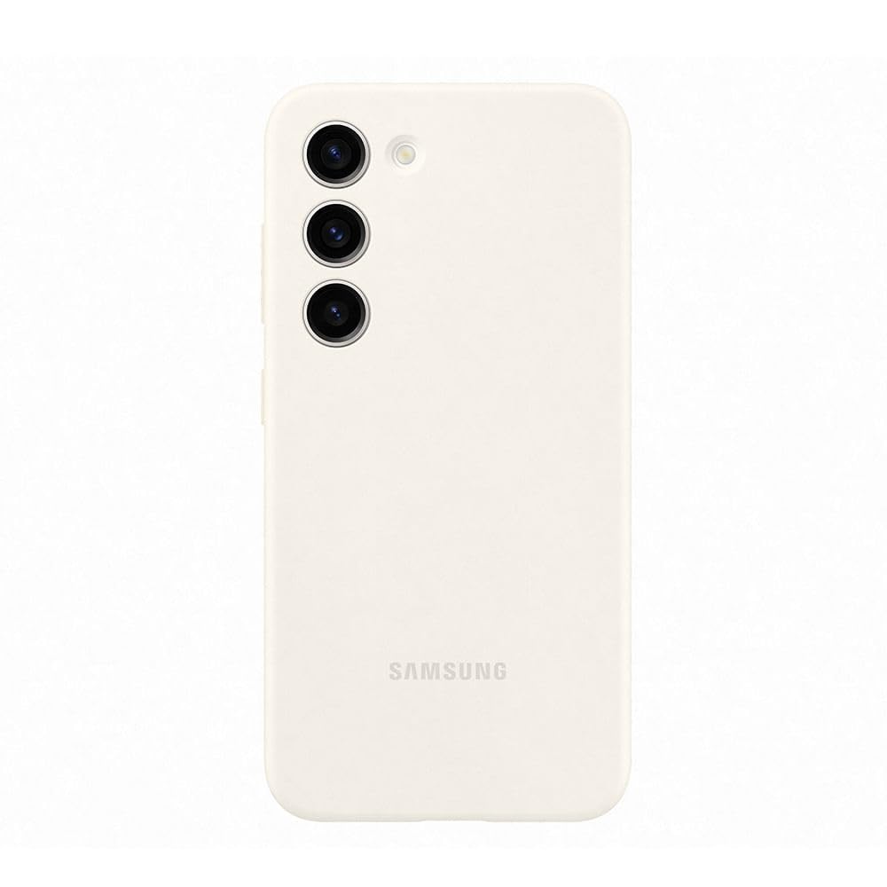 Samsung Silicone Cover custodia morbida colorata per Galaxy S23, Crema | Morbida, Colorata