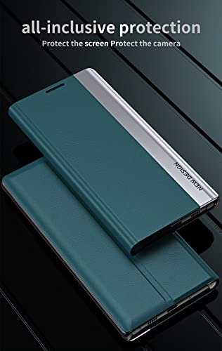 Ccsmall For Xiaomi 11T Bracket Pagnetic Leather Cover, Case For Xiaomi 11T Pro,Tpu Shockproof Protection Flip Phone Case For Xiaomi 11T/Pro Cx Green #TOP6